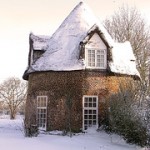 Round house in snow